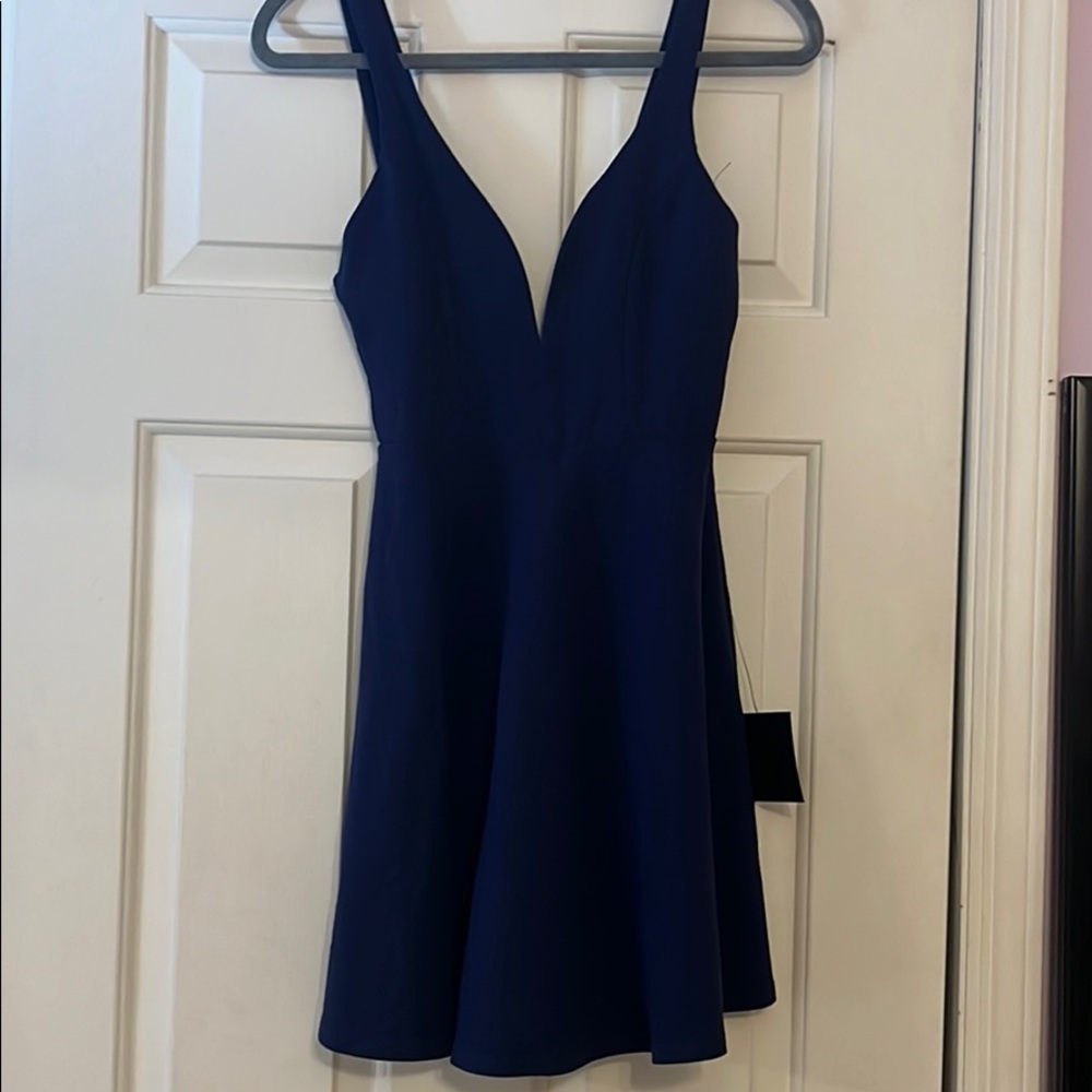 XS navy party dress